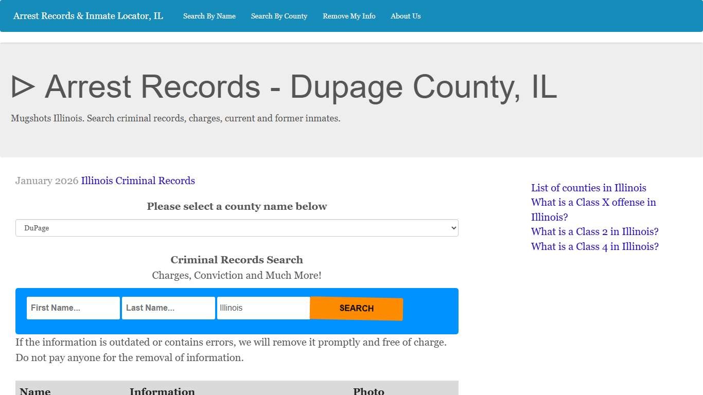 ᐅ Arrest Records - Dupage County, IL